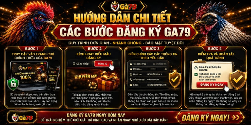 Hướng Dẫn Chi Tiết Các Bước Đăng Ký GA79 Trực Quan