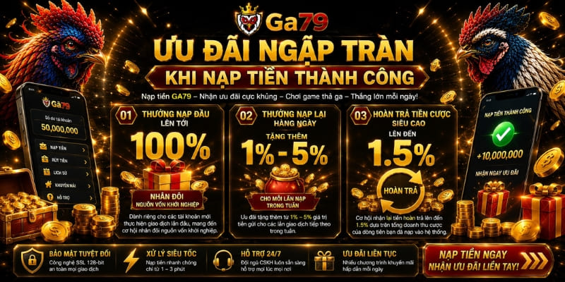 Ưu Đãi Ngập Tràn Khi Nạp Tiền Thành Công